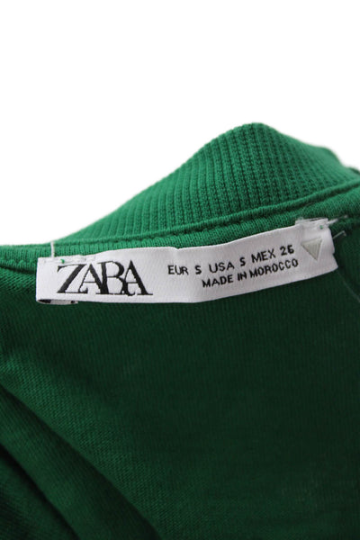Zara Womens Graphic Short Sleeve T Shirt Gray Size S
