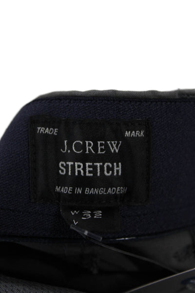J Crew Mens Flat Front Straight Leg Casual Pants Gray Size 33x32