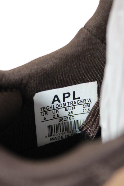 APL: Athletic Propulsion Labs Womens Techloom Tracer Sneakers Shoes Brown Sz 5