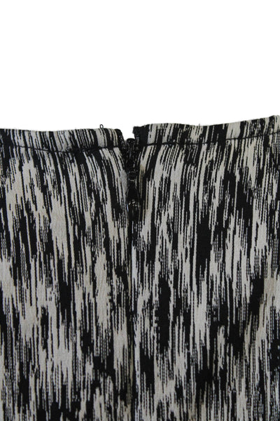 Torn by Ronny Kobo Womens Cotton Blend Abstract Cropped Top Black Size S