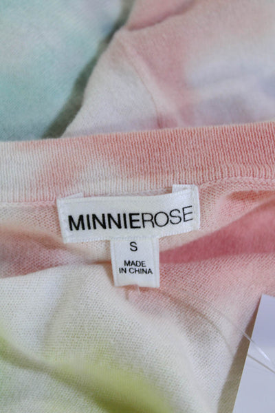 Minnie Rose Womens Cardigan Sweater Multicolor Size S