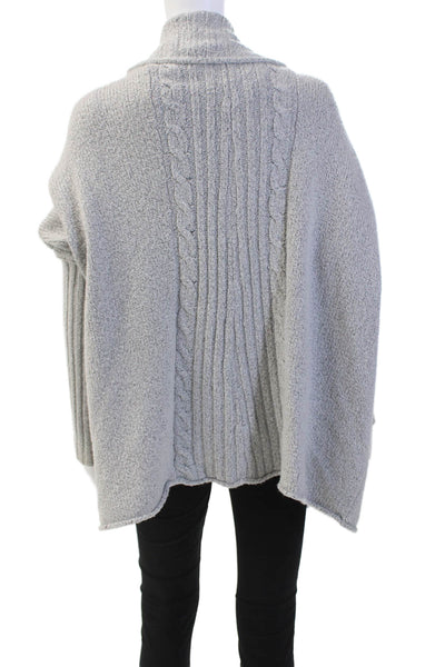 Feel the Piece Terre Jacobs Womens Cardigan Sweater Gray Size M