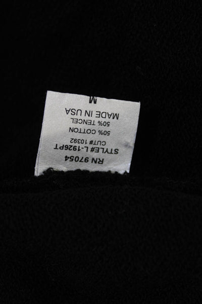 Lanston Womens Cutout Blouse Black Size M