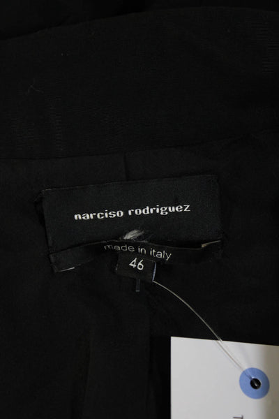 Narciso Rodriguez Womens Single Button Notched Lapel Jacket Black Size IT 46