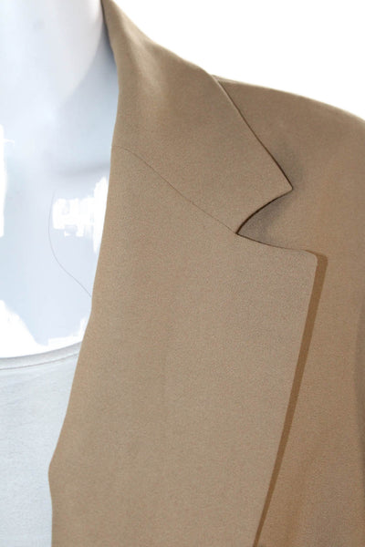 Zara Womens Double Breasted Long Sleeve Blazer Jacket Brown Size XS