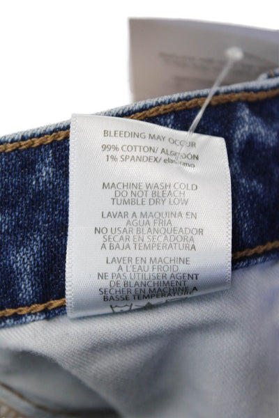 Hidden Womens High Rise Zip Up Skinny Leg Jeans Blue Cotton Size 26