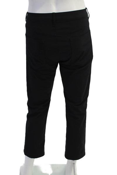 Vince Mens Slim Fit Dylan High Rise Zip Up Pants Black Size 31