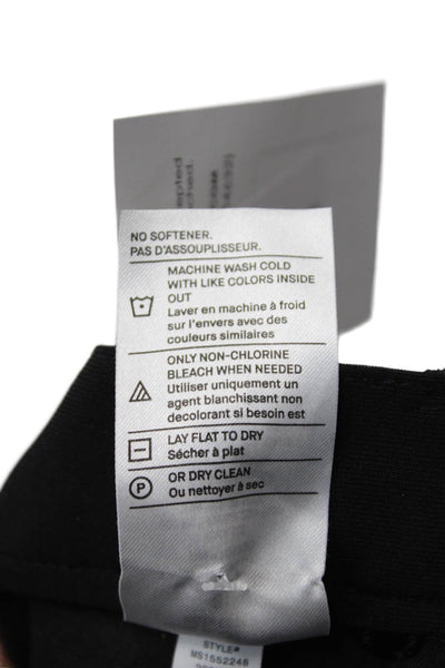 Vince Mens Slim Fit Dylan High Rise Zip Up Pants Black Size 31