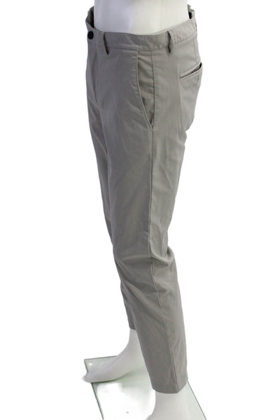 Theory Mens Zaine Neoteric Slim Leg Mid Rise Pants Beige Size 34