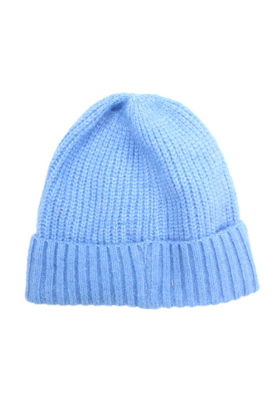 Free People Womens Pull On Winter Beanie Hat Blue Size One Size