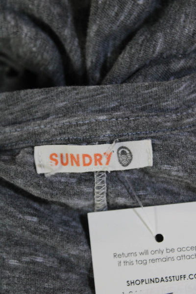 Sundry Womens Graphic T-Shirt Gray Size 1