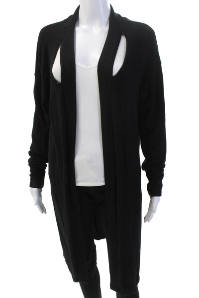 LNA Womens Cardigan Sweater Black Size S