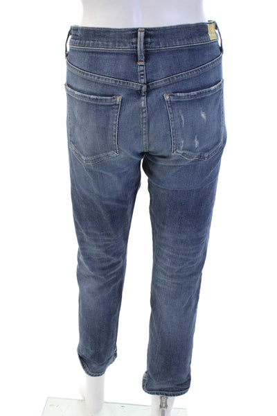 Citizens of Humanity Womens Button Up Emerson Slim Boyfriend Jeans Blue Size 27