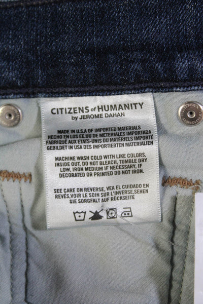 Citizens of Humanity Womens Button Up Emerson Slim Boyfriend Jeans Blue Size 27