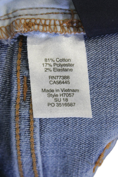 J Crew Womens Button Zip Cotton Denim Shorts Blue Size EUR 26