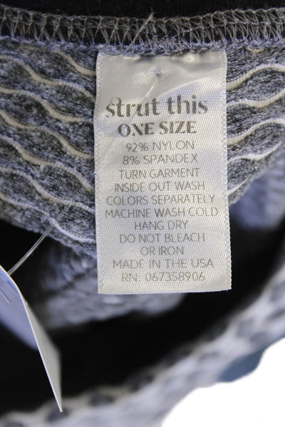 Strut This Womens High Rise Spotted Leggings Gray Size OS