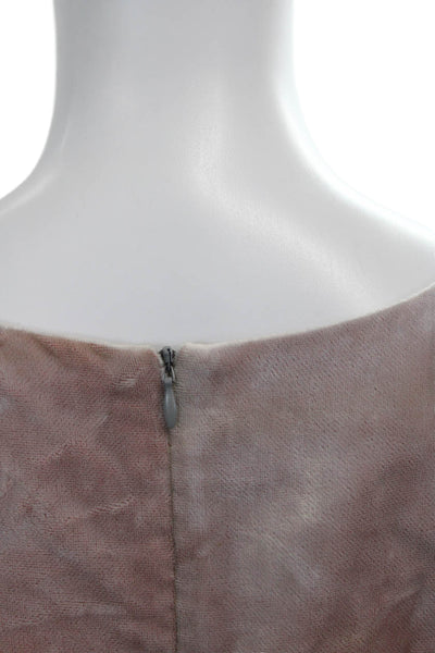 Didier Parakian Womens Velvet Tank Top Blouse Pink Size 40