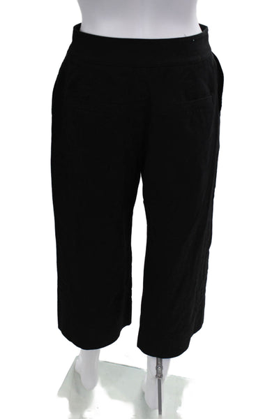Club Monaco Womens Zipper Fly High Rise Straight Leg Pants Black Size 4