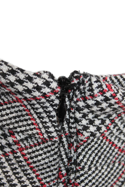 Isabel Marant Womens Plaid Twisted Waist Skirt Gray Size 36