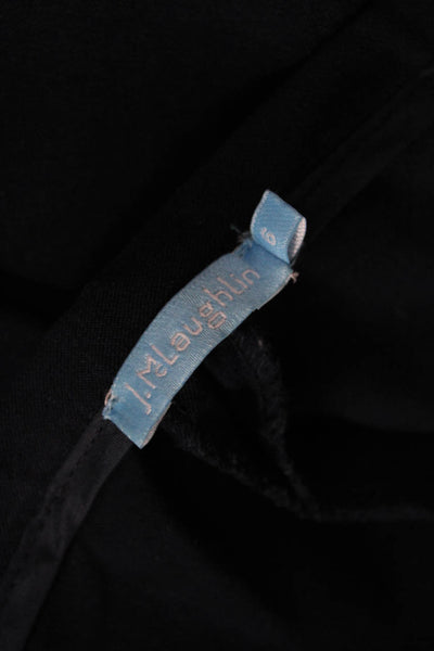 J. Mclaughlin Womens Side Zip Mid Rise Pleated Trouser Pants Navy Size 6