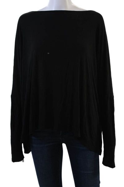 Hatch Womens Stretchy Blouse Black Size 2