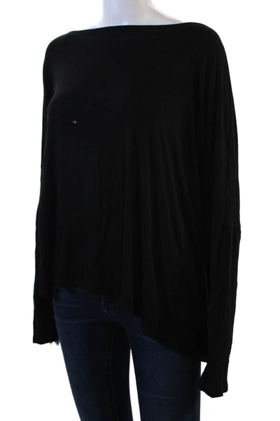 Hatch Womens Stretchy Blouse Black Size 2