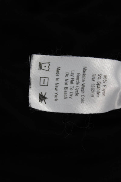 Hatch Womens Stretchy Blouse Black Size 2
