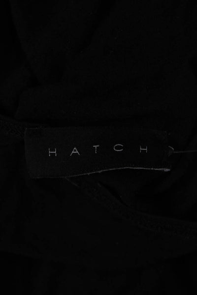 Hatch Womens Stretchy Blouse Black Size 2