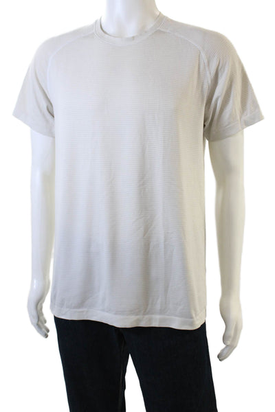 Lululemon Mens Athletic Shirt Beige Size M