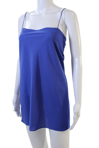 Artelier Nicole Miller Womens Floral Lace Lined Cap Sleeve Dress Blue Sz P
