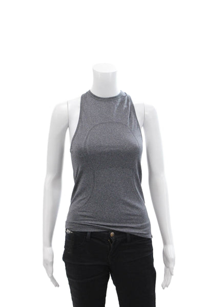 Lululemon Womens Round Neck Sleeveless Pullover Casual Tank Top Gray Size S