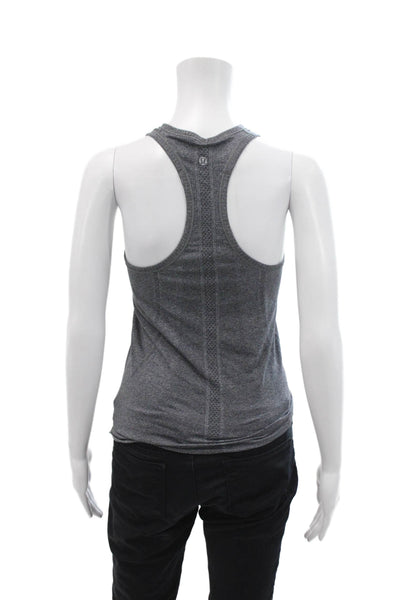 Lululemon Womens Round Neck Sleeveless Pullover Casual Tank Top Gray Size S