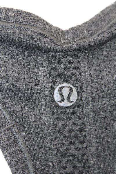 Lululemon Womens Round Neck Sleeveless Pullover Casual Tank Top Gray Size S