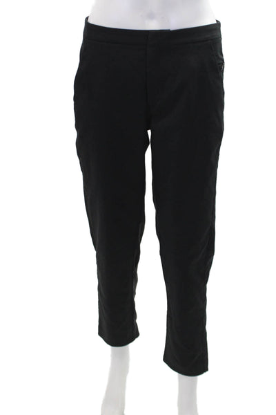 Lululemon Womens Textured Lined Zip Ankle Pants Black Size 06