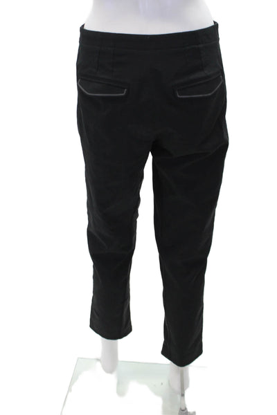Lululemon Womens Textured Lined Zip Ankle Pants Black Size 06