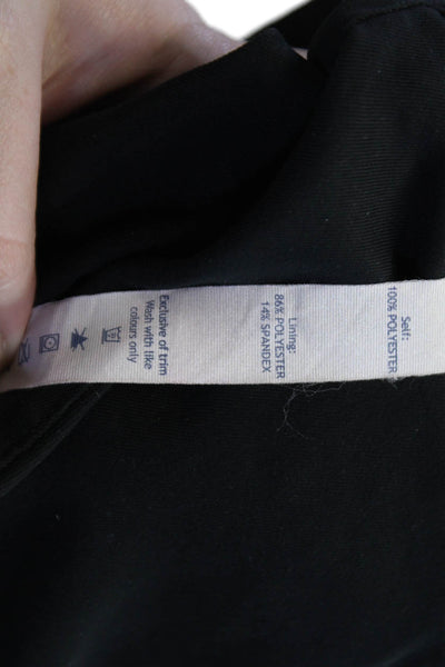 Lululemon Womens Textured Lined Zip Ankle Pants Black Size 06
