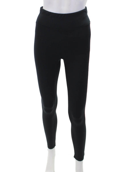 All Access Womens Textured Straight Leg Casual Pants Black Size S