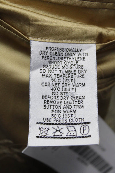 Hickey Freeman Mens Three Button Blazer Jacket Beige Size 52