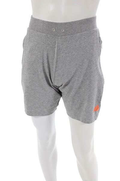 Adidas Mens Elastic Waist Zip Pocket Athletic Shorts S