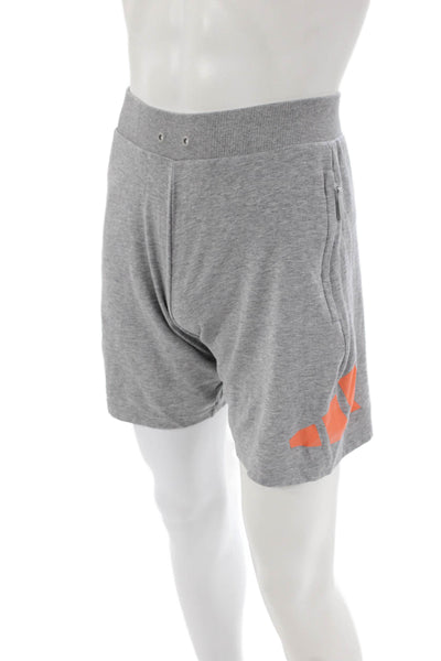 Adidas Mens Elastic Waist Zip Pocket Athletic Shorts S