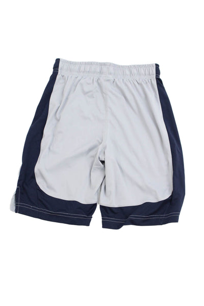 Nike Boys Elastic Waist Colorblock Athletic Shorts Gray Size M