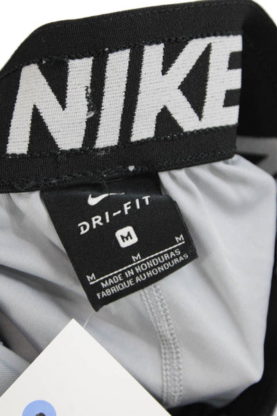 Nike Boys Elastic Waist Colorblock Athletic Shorts Gray Size M