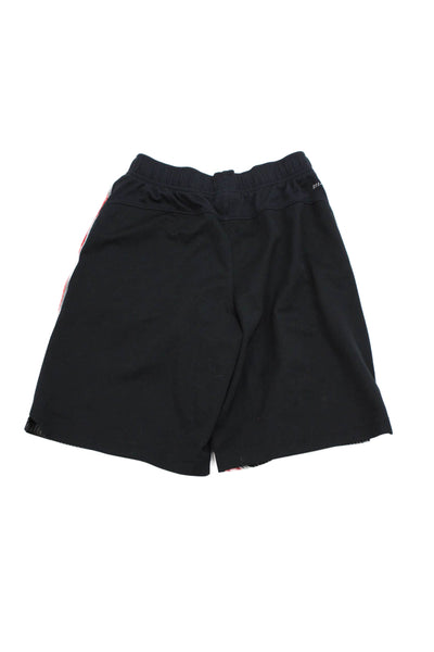 Nike Boys Colorblock Elastic Waist Athletic Shorts Red Black Size S