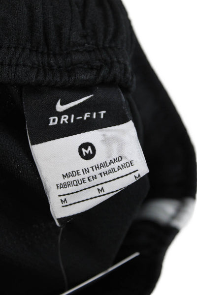 Nike Boys Elasticated Drawstring Graphic Athletic Shorts Black Size M
