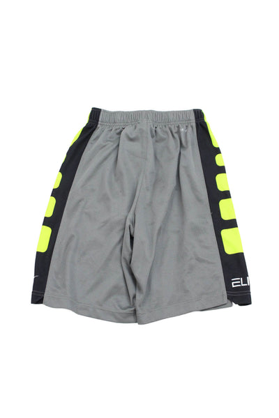 Nike Boys Graphic Trim Elasticated Athletic Shorts Gray Size S