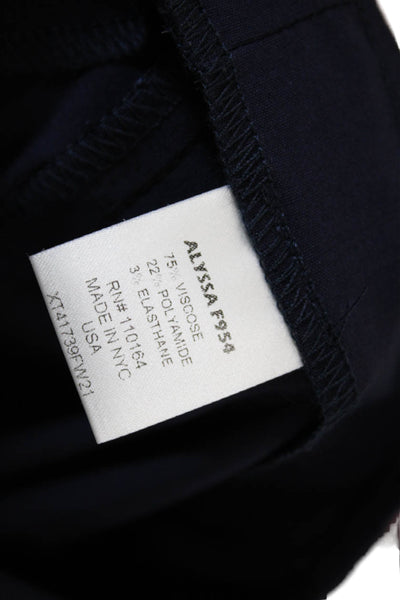 Avenue Montaigne Womens Alyssa Knee Length A-Line Skirt Navy Blue Size 16