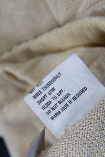 Joseph Tricot Womens Linen Elastic Waist Mini Skirt Beige Size XS