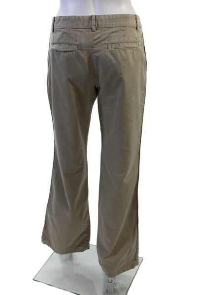 Joie Womens Cotton High Rise Bootcut Leg Pants Khaki Size 4