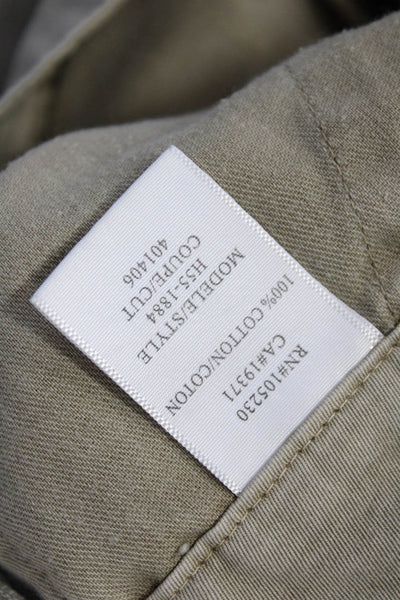 Joie Womens Cotton High Rise Bootcut Leg Pants Khaki Size 4