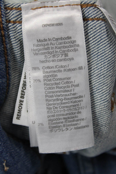 Madewell Womens Zipper Fly High Rise Medium Wash Stovepipe Jeans Blue Size 27